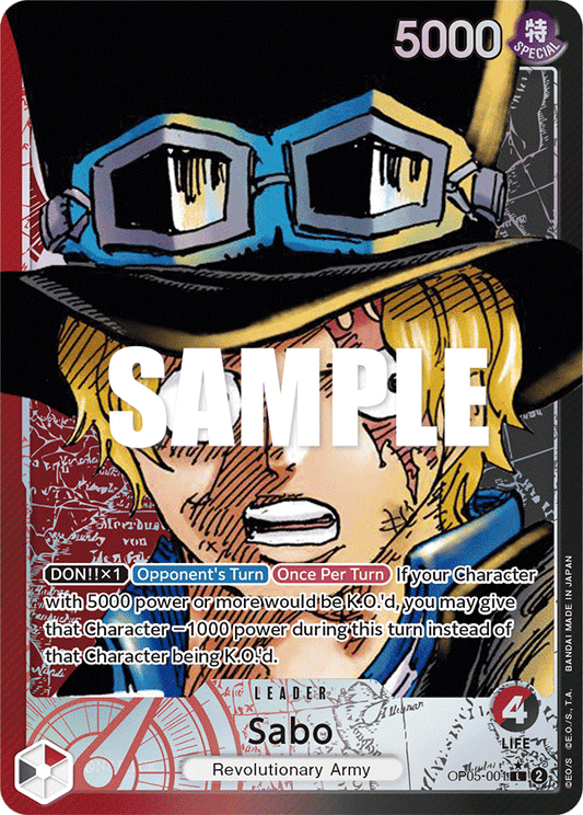 Sabo (Leader) (OP05-001) (Alternate Art)
