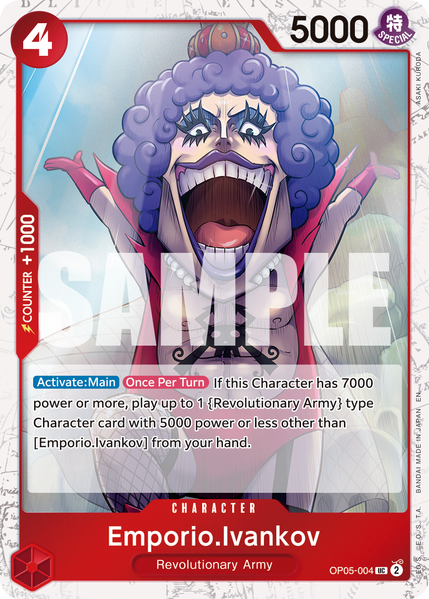 Emporio Ivankov (Character) (OP05-004 (UC) (Pirate Foil) (PRB02)