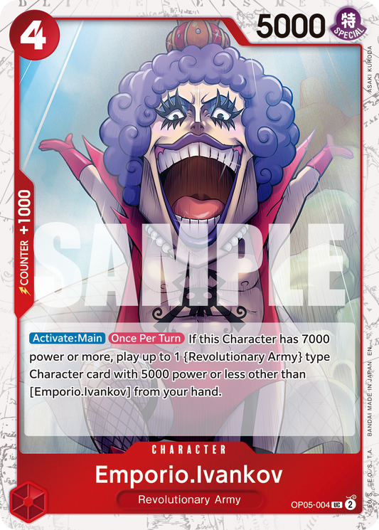 Emporio Ivankov (Character) (OP05-004 (UC) (Pirate Foil) (PRB02)