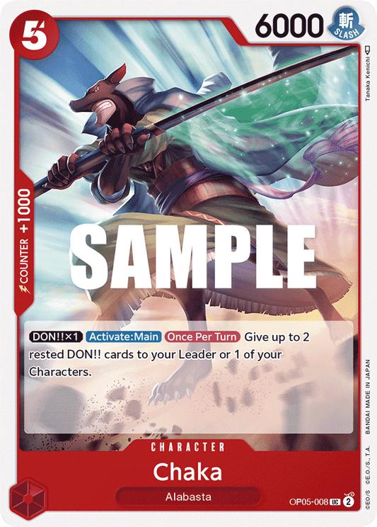 Chaka (Character) (OP05-008) (UC)