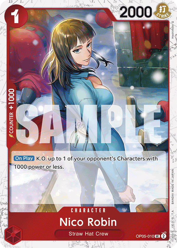 Nico Robin (Character) (OP05-010) (PRB01 Reprint) (UC) (Jolly Roger Stamp)