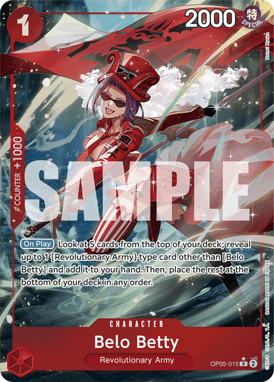 Belo Betty (Character) (OP05-015) (PRB01 Reprint) (R) (Full Art)