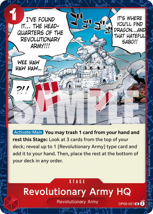 Revolutionary Army HQ (Stage) (OP05-021) (UC) (Pirate Foil) (PRB02)