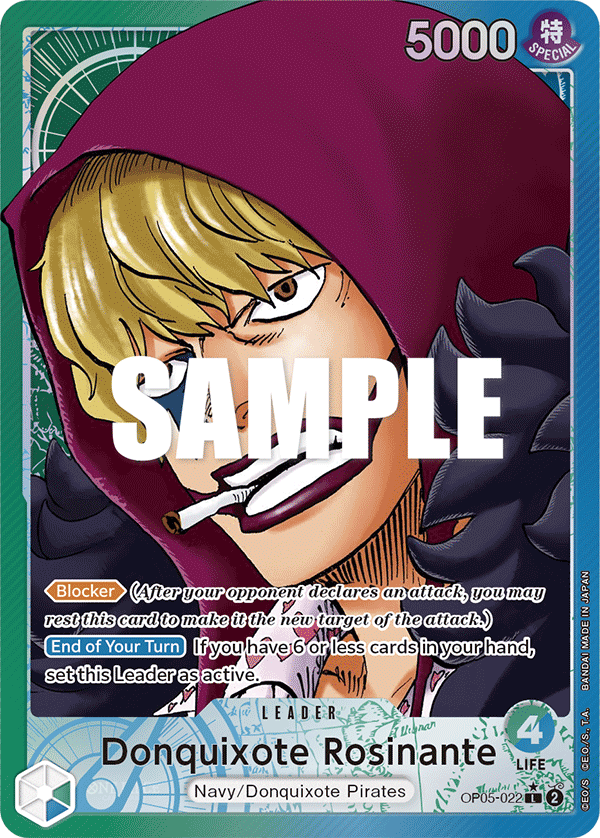 Donquixote Rosinante (Leader) (OP05-022) (Alternate Art)