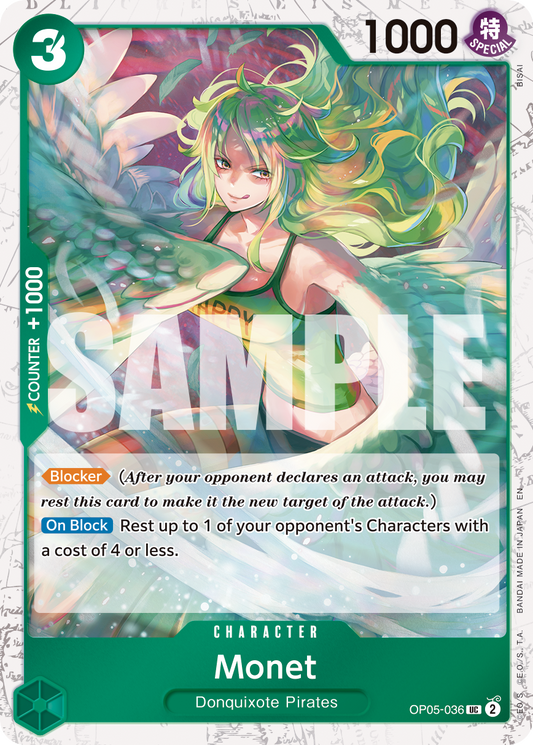 Monet (Character) (OP05-036) (UC) (FOIL) (PRB02)