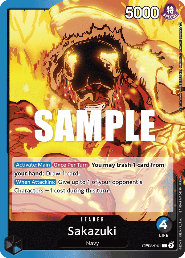 Sakazuki (Leader) (OP05-041) (L)
