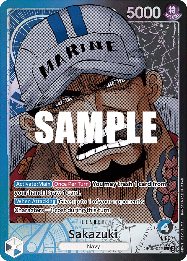 Sakazuki (Leader) (OP05-041) (Alternate Art)