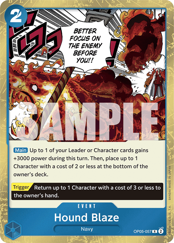 Hound Blaze (Event) (OP05-057) (PRB01 Reprint) (R) (Stamped)