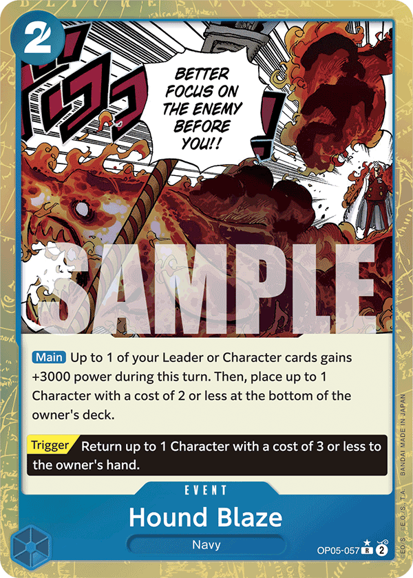 Hound Blaze (Event) (OP05-057) (PRB01 Reprint) (R) (Textured Foil)