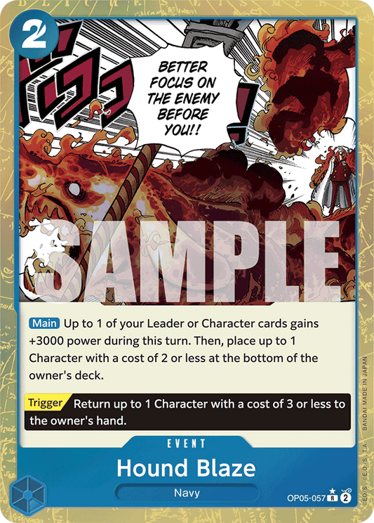Hound Blaze (Event) (OP05-057) (PRB01 Reprint) (R) (Textured Foil)