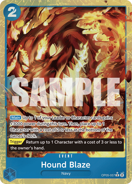 Hound Blaze (Event) (OP05-057) (PRB01 Reprint) (R) (Alternate Art)