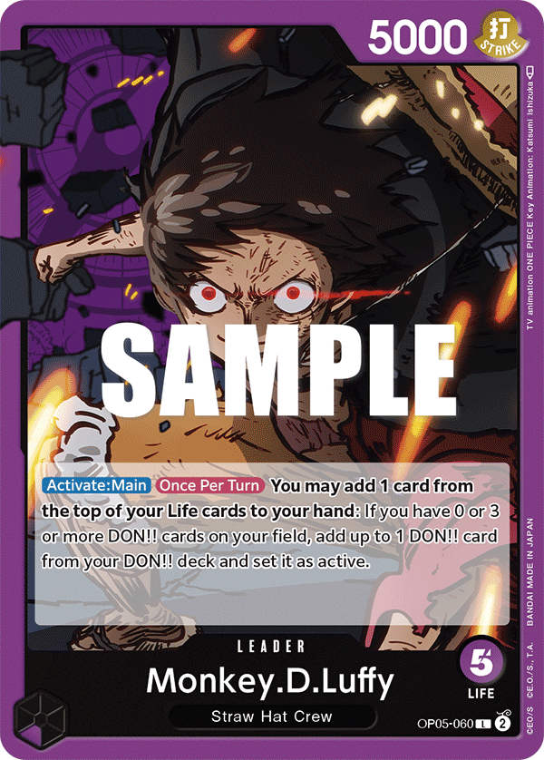Monkey D Luffy (Leader) (OP05-060) (L)