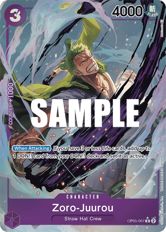 Zoro-Juurou (Character) (OP05-067) (R) (Alternate Art)