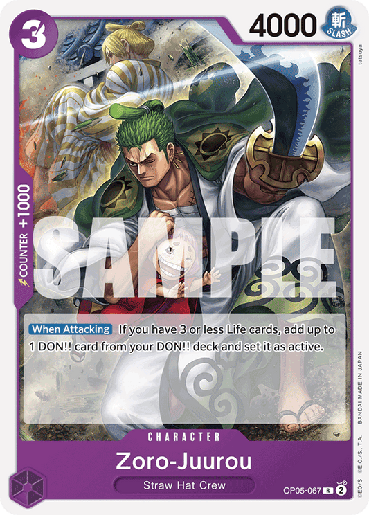 Zoro-Juurou (Character) (OP05-067) (ST18 Reprint) (R)