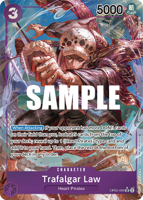 Trafalgar Law (Character) (OP05-069) (SR) (Alternate Art)