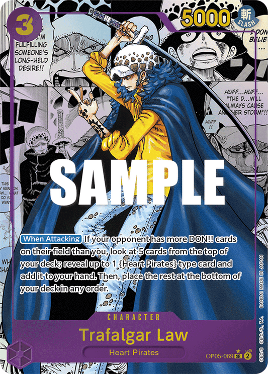 Trafalgar Law (Character) (OP05-069) (SR) (Alternate Art) (Manga Rare)