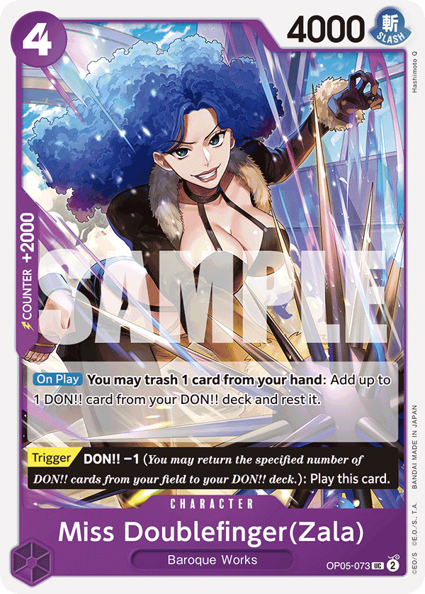 Miss Doublefinger (Zala) (Character) (OP05-073) (PRB01 Reprint) (UC)