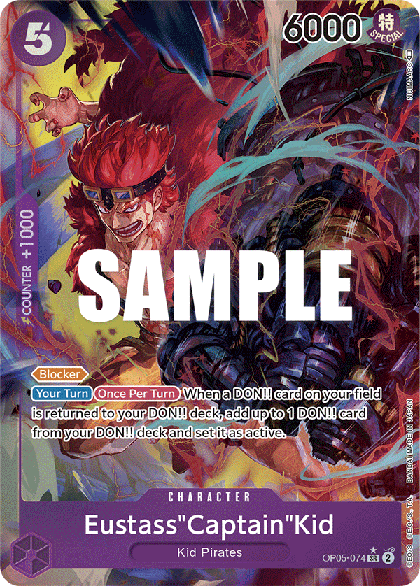 Eustass Captain Kid (Character) (OP05-074) (SR)(Alternate Art)