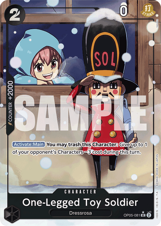 One-Legged Toy Soldier (Character) (OP05-081) (PRB01 Reprint) (UC) (Alternate Art)