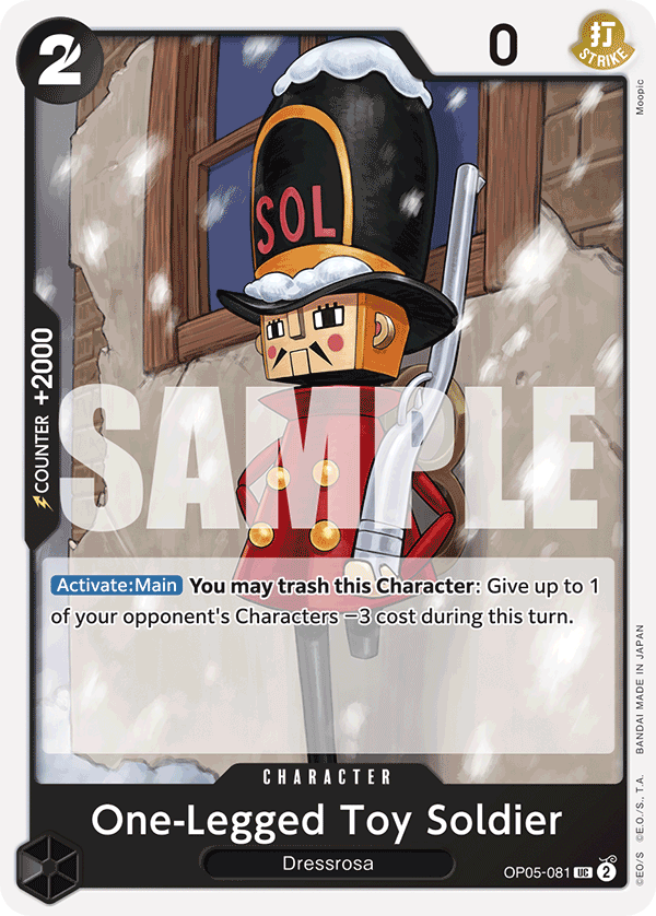 One-Legged Toy Soldier (Character) (OP05-081) (PRB01 Reprint) (UC)