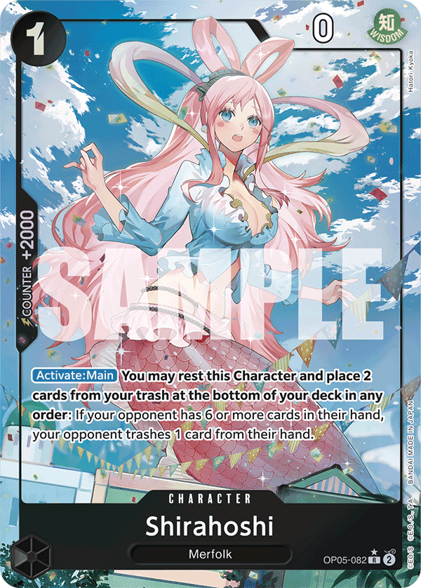 Shirahoshi (Character) (OP05-082) (PRB01 Reprint) (R) (Full Art)