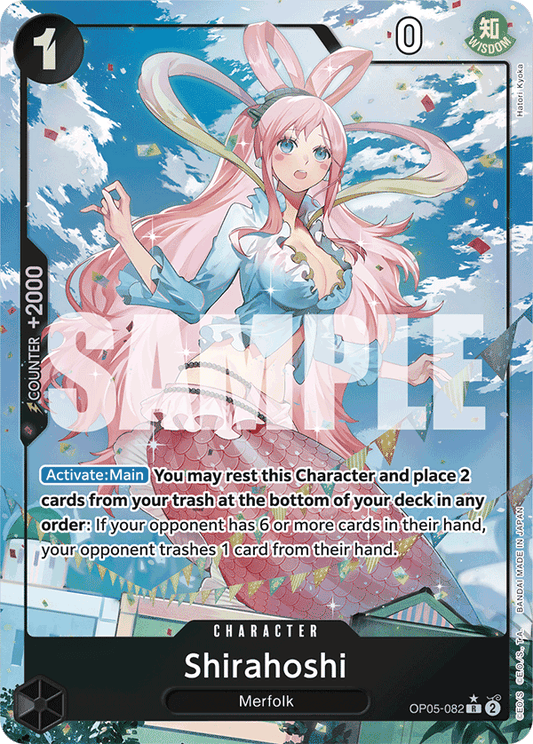Shirahoshi (Character) (OP05-082) (PRB01 Reprint) (R) (Full Art)