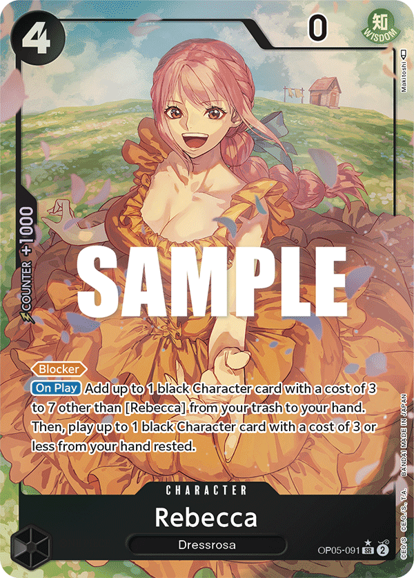 Rebecca (Character) (OP05-091) (SR) (Alternate Art)