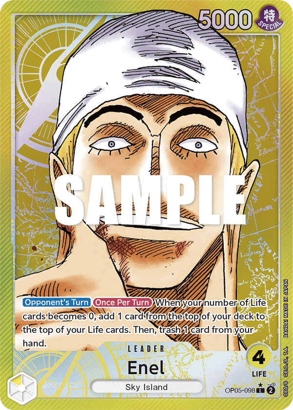 Enel (Leader) (OP05-098) (Alternate Art)