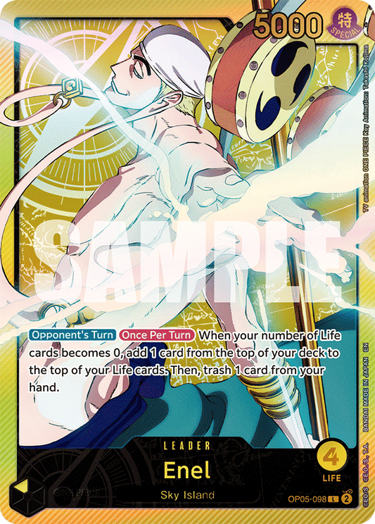 Enel (Leader) (OP05-098) (Alternate Art) (GOLD)