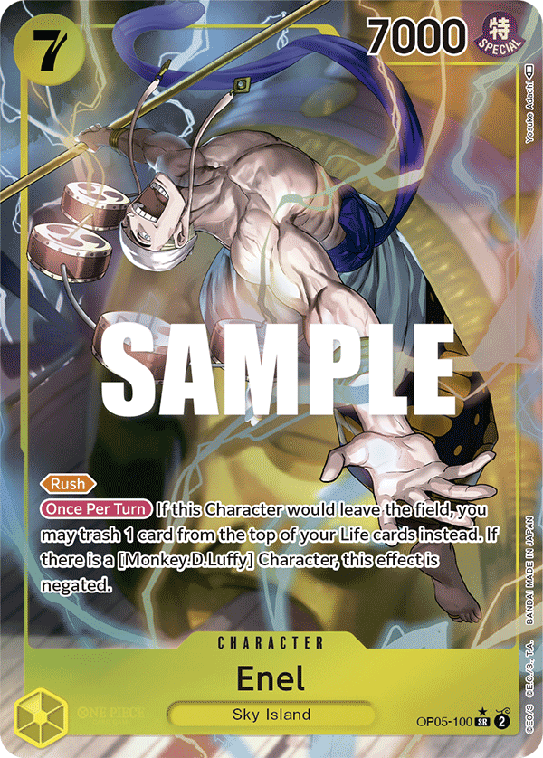 Enel (Character) (OP05-100) (SR) (Alternate Art)