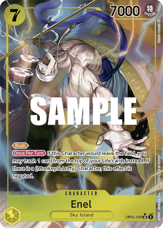 Enel (Character) (OP05-100) (SR) (Alternate Art)