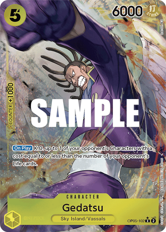 Gedatsu (Character) (OP05-102) (R) (Alternate Art)