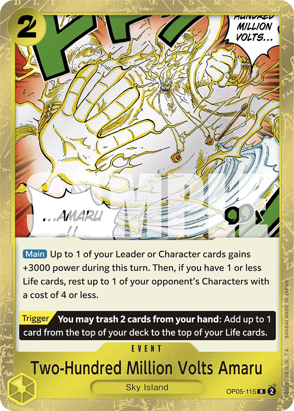 Two-Hundred Million Volts Amaru (Event) (OP05-115) (PRB01 Reprint) (R)