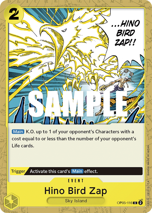 Hino Bird Zap (Event) (OP05-116) (C)