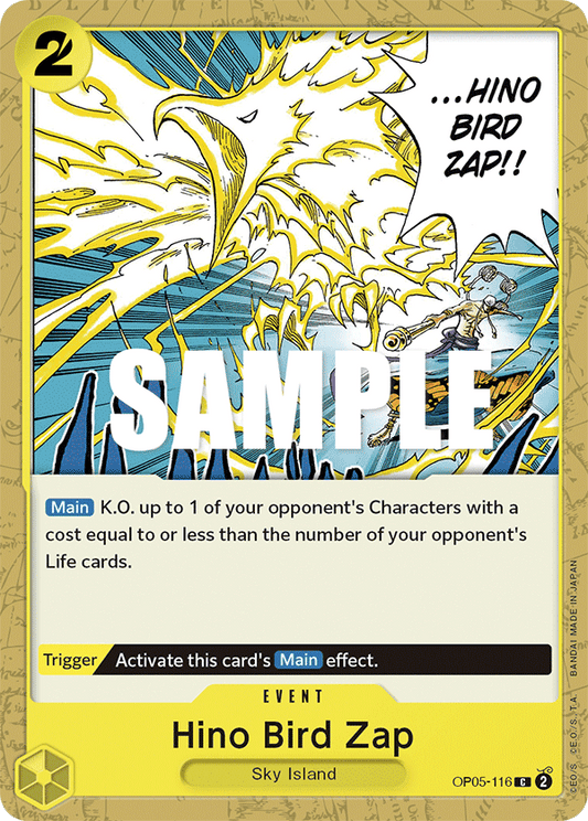 Hino Bird Zap (Event) (OP05-116) (C)