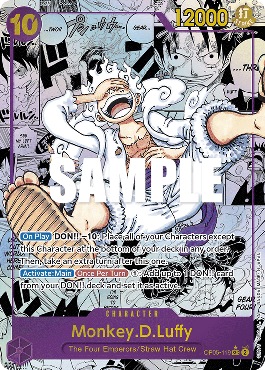 Monkey D Luffy (Character) (OP05-119) (SEC) (Alternate Art) (Manga Rare)