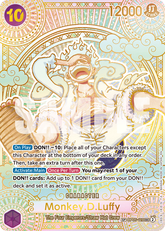 Monkey D Luffy (Character) (OP05-119) (SP) (Gold Variant)