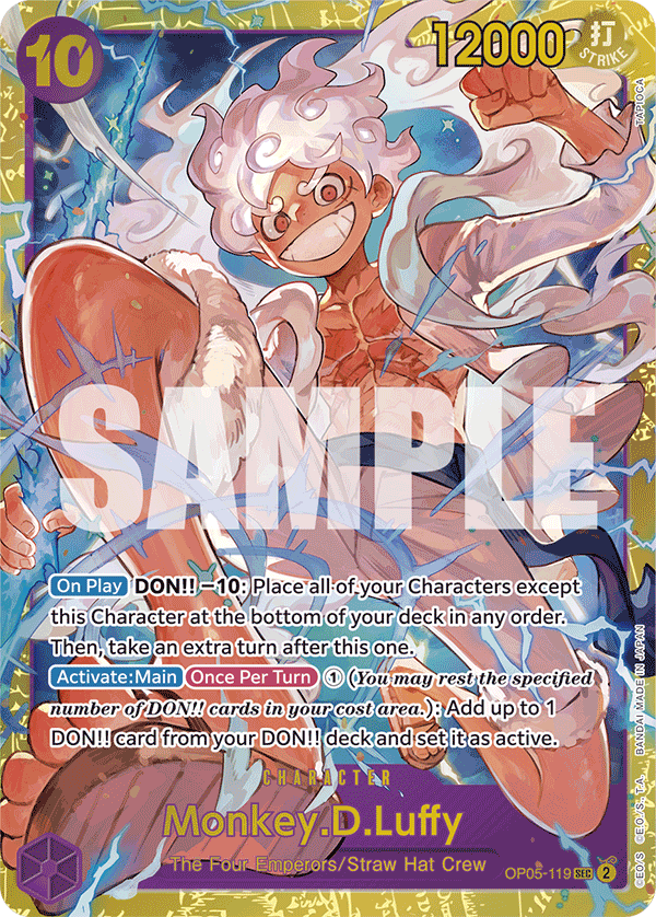 Monkey D Luffy (Character) (OP05-119) (PRB01 Reprint) (SEC)