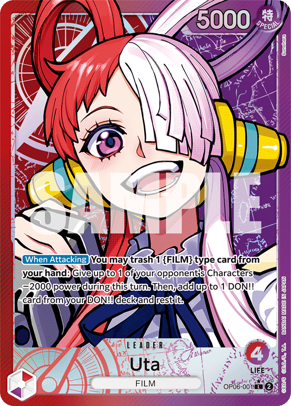 Uta (Leader) (OP06-001) (Alternate Art)
