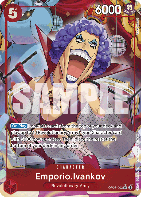 Emporio Ivankov (Character) (OP06-003) (PRB01 Reprint) (UC) (Full Art)