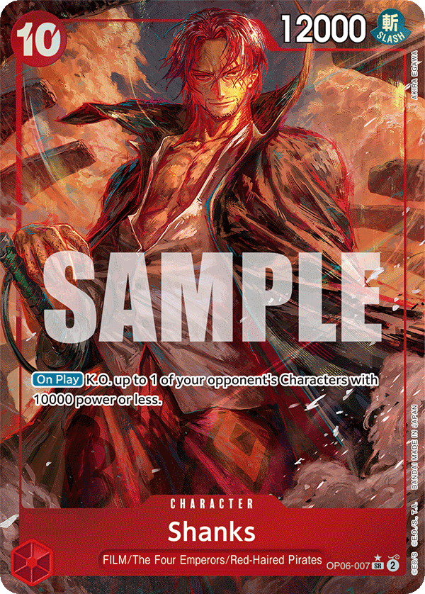 Shanks (Character) (OP06-007) (SR) (Alternate Art)