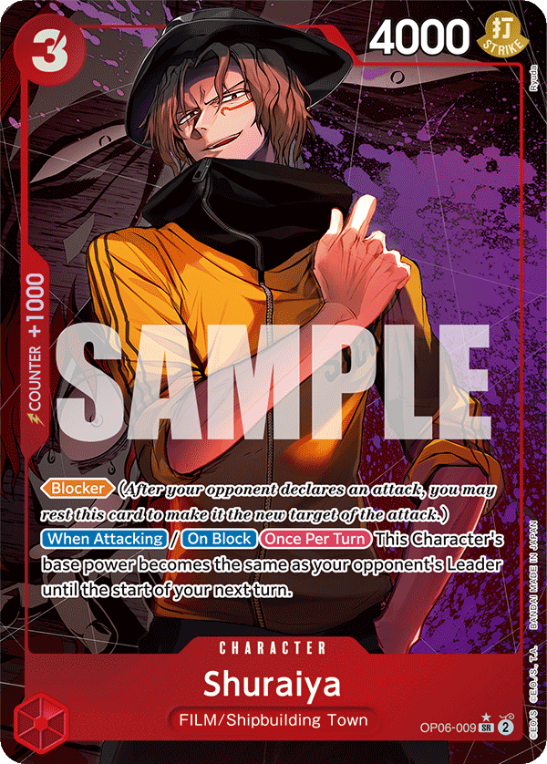 Shuraiya (Character) (OP06-009) (SR) (Alternate Art)