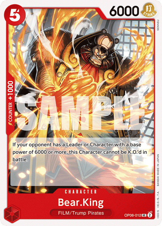 Bear King (Character) (OP06-012) (UC)