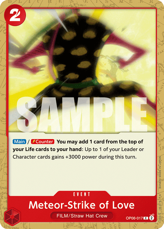 Meteor-Strike of Love (Event) (OP06-017) (C)