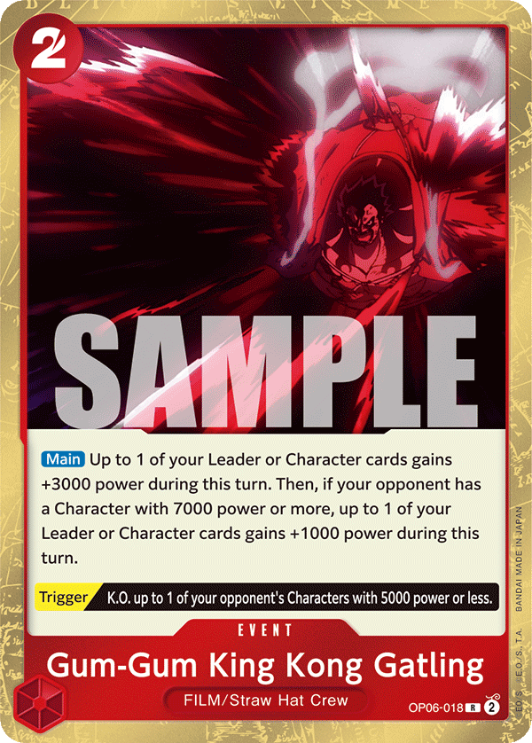 Gum-Gum King Kong Gatling (Event) (OP06-018) (R)