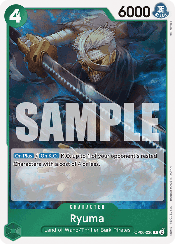 Ryuma (Character) (OP06-036) (PRB01 Reprint) (R)