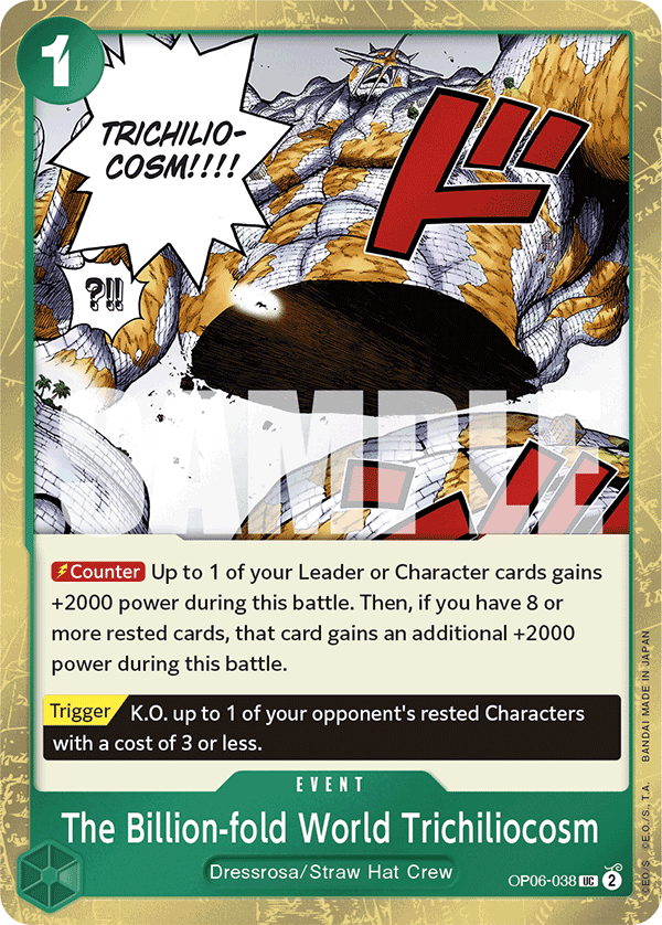 The Billion-fold World Trichiliocosm (Character) (OP06-036) (PRB01 Reprint) (UC) (Foil)