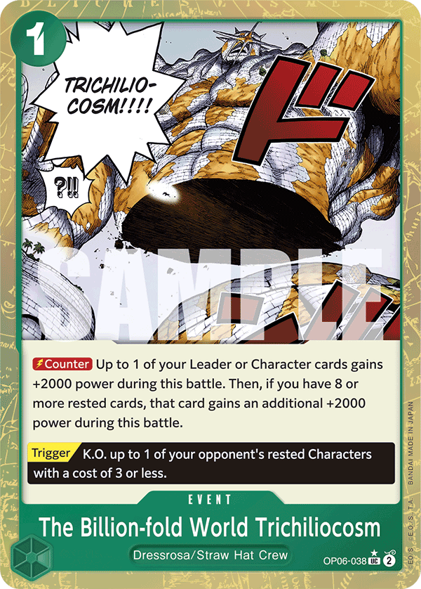 The Billion-fold World Trichiliocosm (Character) (OP06-036) (PRB01 Reprint) (UC) (Textured Foil)