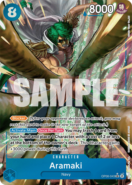 Aramaki (Character) (OP06-043) (SR) (Alternate Art)