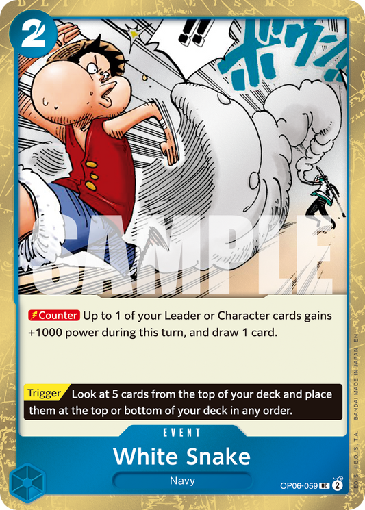 White Snake (Event) (OP06-059) (UC) (Pirate Foil) (PRB02)